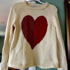 Madewell heart sweater